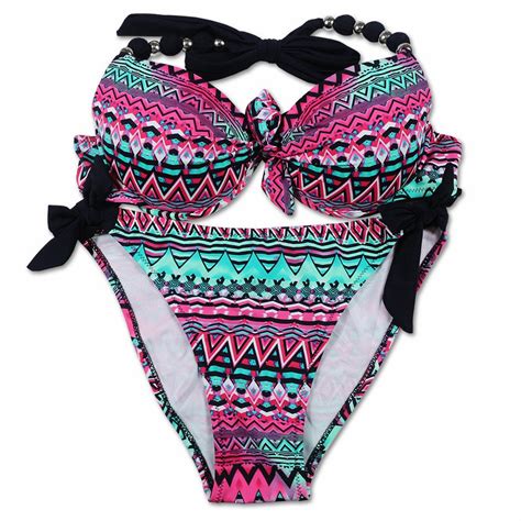 push up bikini set|Womens Push Up Bikini